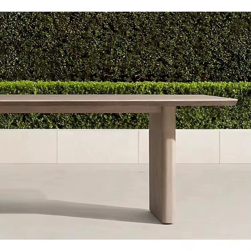 Contemporary Design Dining Room and Outdoor Table and Chair Furniture Set First Grade Burma Teak Wood