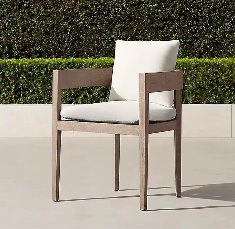 Contemporary Design Dining Room and Outdoor Table and Chair Furniture Set First Grade Burma Teak Wood